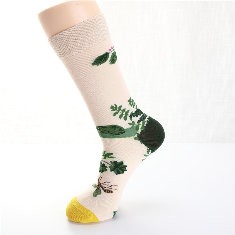 Personality Tide Socks For Men And Women Dove Bird Painting Graffiti Socks Cotton Socks Couple Socks